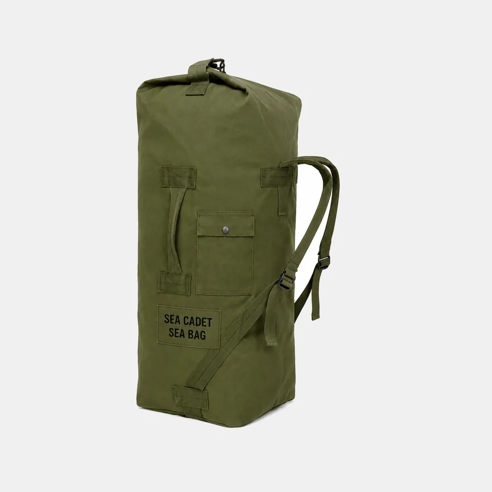 The Sea Cadet sea bag issue, laid out